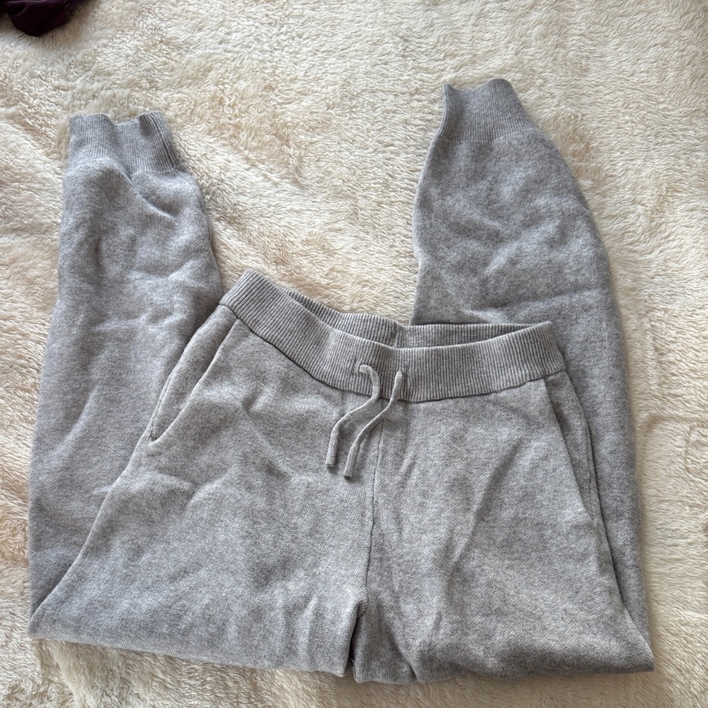 Zara Knit Cozy Gray Sweatpants
